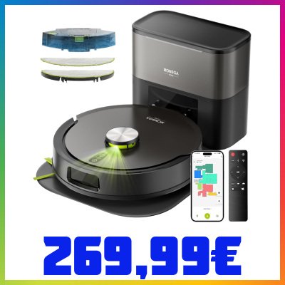 26% OFF MONSGA 10000Pa Robot Aspirapolvere Lavapavimenti