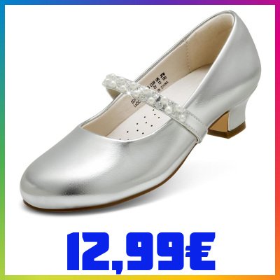 DREAM PAIRS Mary Jane Strap Bambine e Ragazze Scarpe Basse Ballerine Principessa Scarpe pada Matrimonio