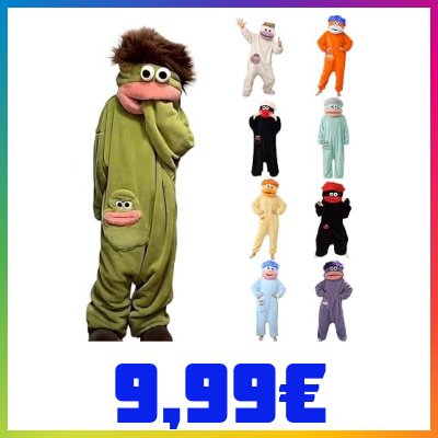 Silly Onesie Mostro Pigiama Donna Intero Divertente Pile Pigiamone Intera
