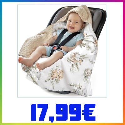 Medi Partners Coperta neonato ovetto Sacco per Passeggino - 100% Cotone universale